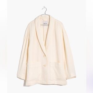 Madewell lightspun dorset blazer in lighthouse